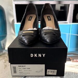 DKNY “ELIA” Diamond Quilted Pump - BLACK/7